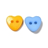 Acrylic Heart Buttons BUTT-E071-A-M-3