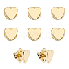 8 Sets Brass Heart Lapel Pin Brooch JEWB-CA0001-34-1