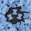 Frosted Transparent Acrylic Beads OACR-P029-20B-04-1