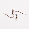 Brass Earring Hooks X-EC135Y-NFR-2