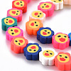 Handmade Polymer Clay Beads Strands X-CLAY-N008-013-3
