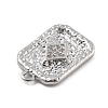 Brass Micro Pave Cubic Zirconia Pendants KK-D283-30P-04-2