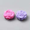 Opaque Acrylic Beads MACR-WH20003-18A-2
