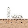 Tibetan Style Alloy Infinity Connector Charms TIBE-S324-26AS-3