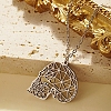 Non-Tarnish Stainless Steel Color 304 Stainless Steel Pendant Necklace GF1493-16-1