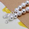 8mm Brass Ball Chain Bracelets for Women BJEW-BB12486-3