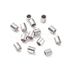 Anti-Tarnish Rhodium Plated 925 Sterling Silver Spacer Tube Beads STER-Z006-01D-P-2