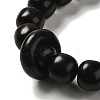 Wood Mala Bead Bracelets BJEW-B080-21-3