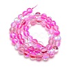 Synthetic Moonstone Beads Strands G-F143-6mm-M-2