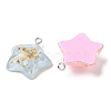 Translucent Resin Pendants RESI-A025-05B-2