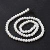 Electroplate Opaque Solid Color Glass Beads Strands EGLA-A044-P3mm-L01-3