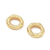Brass Textured Linking Rings KK-D289-32G-2