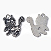 Alloy Enamel Kitten Pendants EA556Y-4-1