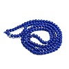 Baking Paint Imitation Jade Glass Round Bead Strands X-DGLA-Q021-6mm-33-2