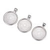 Metal Alloy Pendant Cabochon Settings X-PALLOY-A15654-N-4