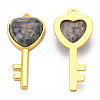 Natural Map Stone/Picasso Stone/Picasso Jasper Pendants G-N326-158-05-2