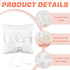 Satin Ring Pillow Cushion Bearer RDIS-WH0019-07-4