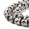 Natural Tibetan 3-Eye dZi Agate Beads Strands G-F354-07-2