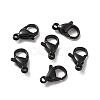 Spray Painted 304 Stainless Steel Lobster Claw Clasps STAS-R120-01E-02-2