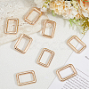 8Pcs Zinc Alloy Rectangle Buckle Ring PURS-SP0001-05LG-3