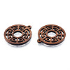 Chinese Style Natural Walnut Wood Pendants WOOD-N011-014-3