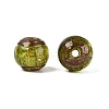 Handmade Gold Sand Lampwork Beads LAMP-N045-01A-06-2