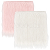 2Pcs 2 Colors Square Acrylic Fibers Carpet Mat AJEW-CN0003-11C-1