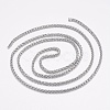 Tarnish Resistant 304 Stainless Steel Wheat Chains STAS-P197-065P-2