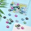 48Pcs 8 Colors Handmade Glass European Beads GLAA-FS0002-14-8