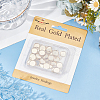 40Pcs 304 Stainless Steel Pendant Cabochon Settings STAS-BBC0006-24B-G-6