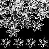 100Pcs Christmas Transparent Acrylic Connector Charms OACR-SC0001-58-1