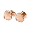 Ion Plating(IP) 304 Stainless Steel Stud Earring Findings STAS-I183-07A-07RG-2