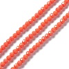 Faceted(32 Facets) Glass Beads Strands EGLA-J042-35A-04-1