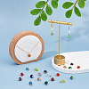 100Pcs 20 Colors Electroplate Transparent Glass Charms PALLOY-AB00140-5