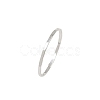 925 Sterling Silver Plain Band Finger Rings RJEW-P165-01B-S-4