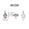 10Pcs Brass Micro Pave Cubic Zirconia Charms ZIRC-SC0001-17-6