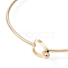 Stainless Steel Hollow Out Heart Bangle BJEW-YW0001-08G-2