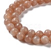Round Natural Grade B Sunstone Beads Strands G-F222-33-8mm-2