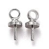 Brass Cup Peg Bails Pendants KK-Z018-01B-P-1