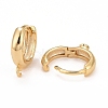 Rack Plating Eco-friendly Brass Chunky Hoop Earring Findings KK-D075-02G-RS-2