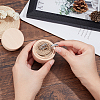 Round Wooden Storage Boxes Ring Box CON-WH0079-88-5