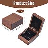 Wood Cuff-link Gift Storage Magnetic Boxes CON-WH0089-265A-2