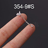 316L Stainless Steel Micro Pave Cubic Zirconia Cartilage Earrings WG094CA-09-1