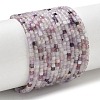 Natural Lepidolite Stone Beads Strands G-RM241221-K14-2