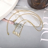 304 Stainless Steel Mustard Seed Faith Pendant Necklaces NJEW-Z063-04G-01-1
