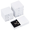 Kraft Paper Necklace Earring Storage Gift Drawer Boxes CON-WH0095-87C-1
