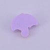 Opaque Frosted Resin Cabochon RESI-WH0009-08-2