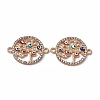 Alloy Crystal Rhinestones Connector Charms FIND-A024-68A-KCG-2