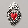 Alloy Enamel Pendants ENAM-WH0061-48B-01AS-1