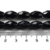 Natural Black Onyx(Dyed & Heated) Beads Strands G-P520-C06-01-5